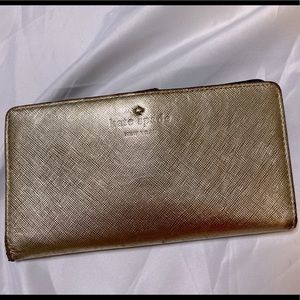 Kate Spade Gold Wallet